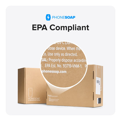 PhoneSoap XL (HomeSoap) UV Llight Sanitizer | 360° UV Sanitizing Box & Charger | Large Capacity | Sanitizes Tablets, Baby Bottles, Remotes, Toys & More (White)