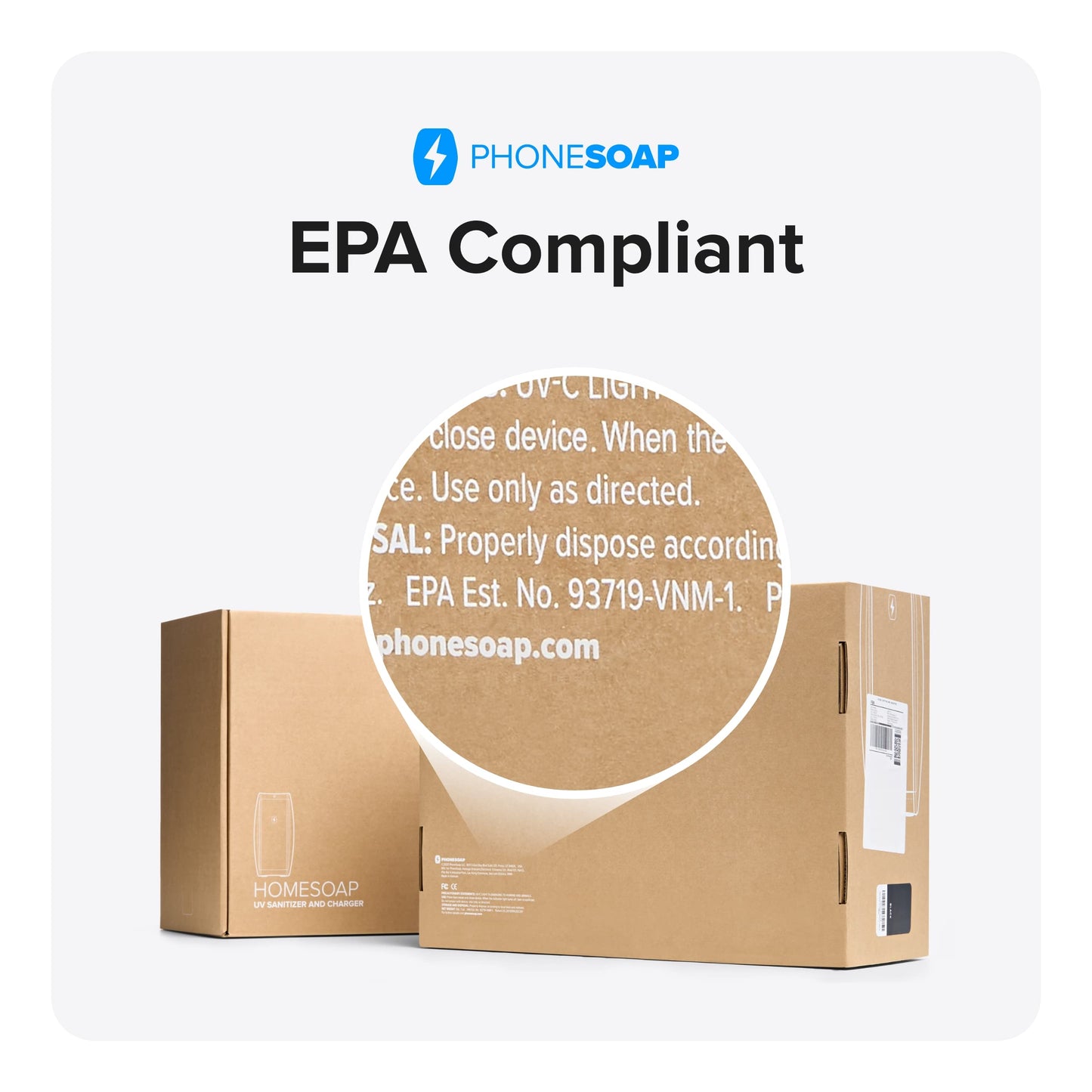 PhoneSoap XL (HomeSoap) UV Llight Sanitizer | 360° UV Sanitizing Box & Charger | Large Capacity | Sanitizes Tablets, Baby Bottles, Remotes, Toys & More (White)