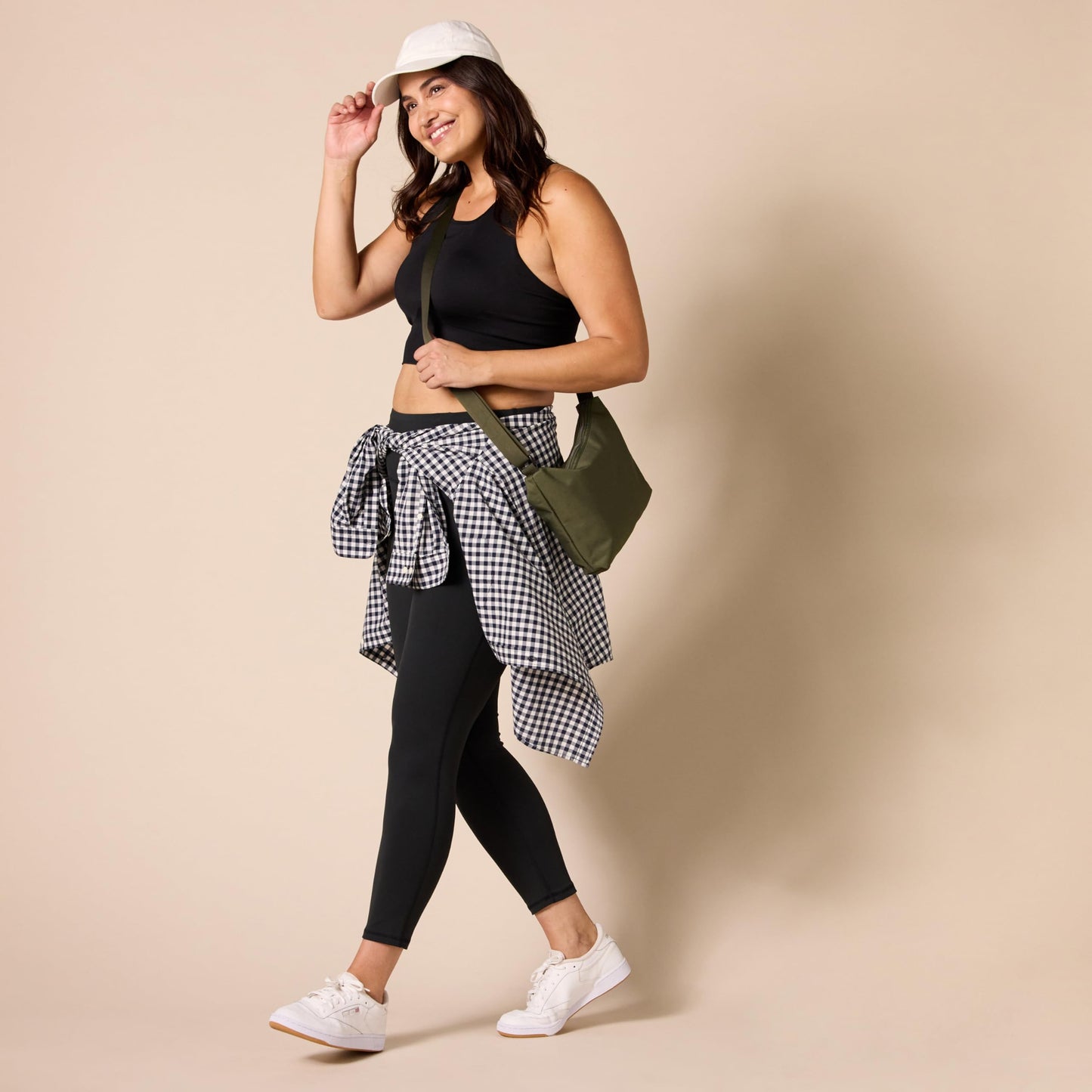 Amazon Essentials Workout Leggings for Women, High-Rise Active Sculpt Athleisure, Available in Plus Size, Black, Medium