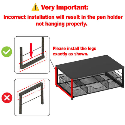 OPNICE Desk Organizers and Accessories, 2-Tier Computer Monitor Stand Riser with Drawer and 2 Pen Holders, Laptop Stand, Office Desk Accessories for Office Supplies, Pink
