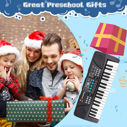 37 Key Upgrade Piano Keyboard for Kids Musical Toys Ages 3-5 Beginners Keyboard Piano with Microphone for 3 4 5 6 Year Old Boys Girls Gifts