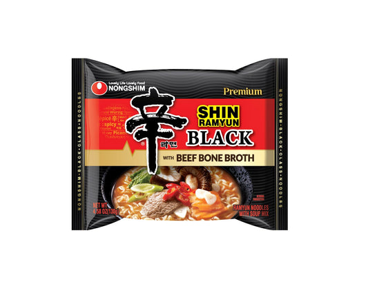 Nongshim Ramen Noodles, Gourmet Instant Ramen, Premium Microwavable Noodle Soup, Shin Black, 4.58 Ounce (Pack of 16)