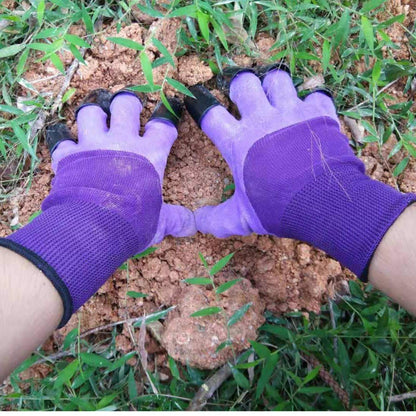 Famoy Claw Gardening Gloves for Planting, Garden Glove Claws for Women Purple