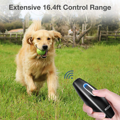 MODUS Bark Control Device - Anti Barking Device, 2-in-1 Dog Training Tool, 16.4 Ft Large Control Range, Safe to Use, Dog Silencer, Ultrasonic Dog Whistle Indoor&Outdoor