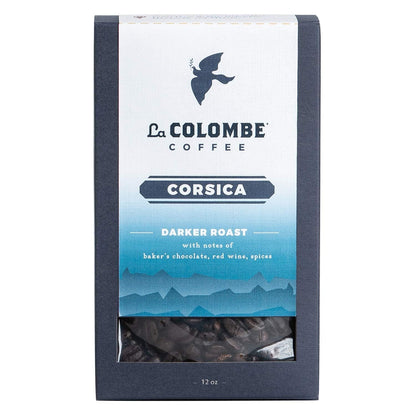 La Colombe Corsica Dark Roast Whole Bean Coffee - 12 Ounce, 1 Pack - Notes of Baker's Chocolate, Red Wine & Spices - Full-Bodied, Chocolatey, Roasty Coffee Beans