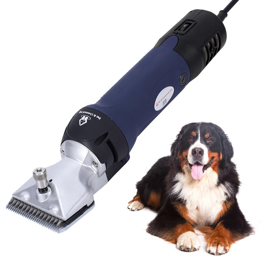 Professional Dog Grooming Clippers for Thick Coats - Shears Heavy Duty Hair Cutting Kit - Large Dog Shaver Set - Pet Trimmer for XL Large Dogs, Horses, Livestock