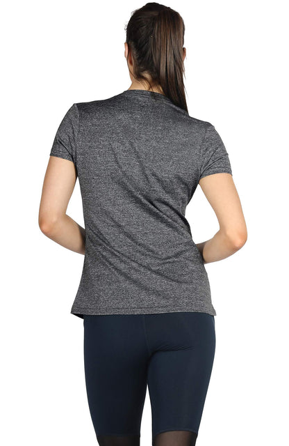 icyzone Workout Running Tshirts for Women - Fitness Athletic Yoga Tops Exercise Gym Shirts (Pack of 3) (XXL, Charcoal/Lavender/Peach)