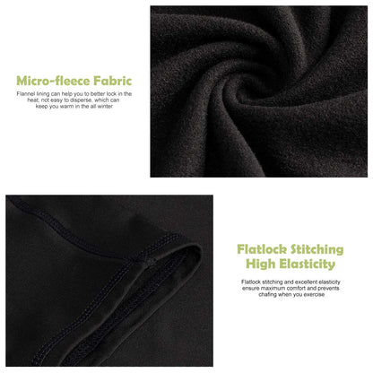 Men’s Thermal Underwear Set, Cold Weather Fleece Lined Sport Long Johns Base Layer Quick Drying Thermo for Hunting Skiing-M