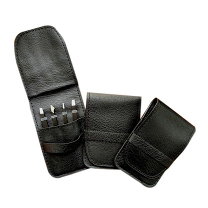 LUDOUPIER [4+1 Pieces] Tweezers Set with Travel Case, Great Precision Upgrade Professional Anti-rust Alloy Tweezers for Women & Men Multi-purpose as Eyebrows Facial Hair Ingrown Hair Removal