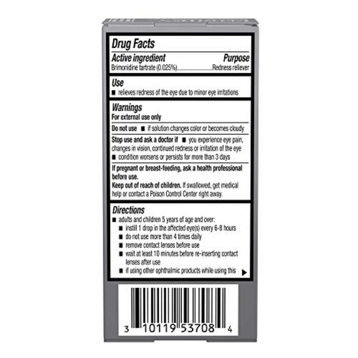 LUMIFY Redness Reliever Eye Drops, for Whiter & Brighter Looking Eyes, 0.08 Fl Oz (2.5 mL)