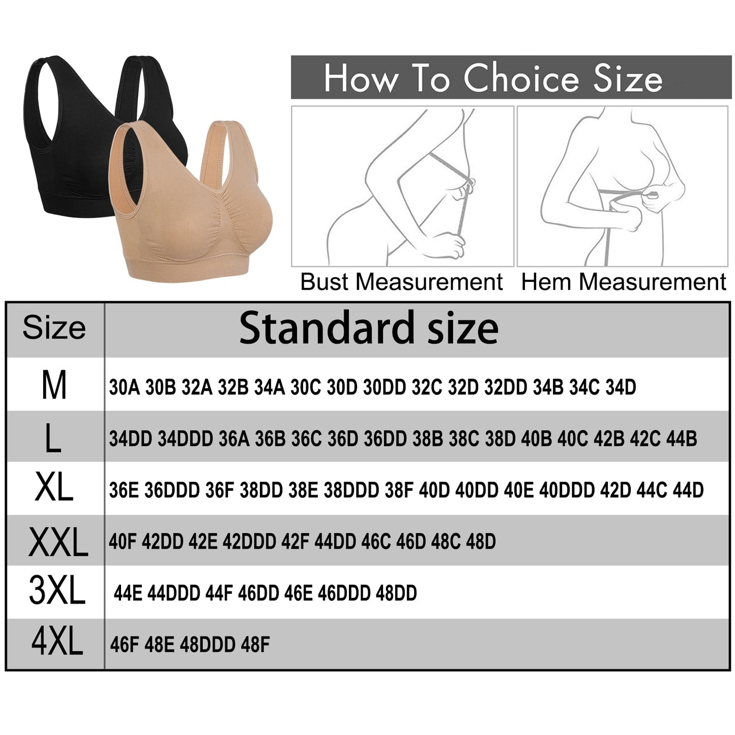 Onory 3 Pack Sports Bras for Women Wirefree Padded Workout Yoga Gym Fitness Bra Medium Support