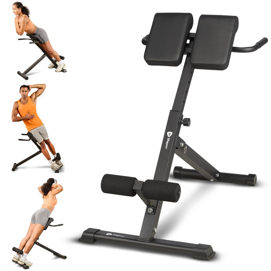 Lifepro SculptTrainer Roman Chair – Hyperextension Bench for Strength Training – Adjustable Back Extension Machine, Ab Bench & Foldable Sit-Up Bench for Athletes, Core Work & Home Gym Workouts