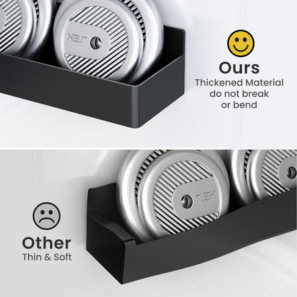 Mystozer Magnetic Spice Rack for Refrigerator, Kitchen Organizer and Storage Shelf, Black (4 Pack)…