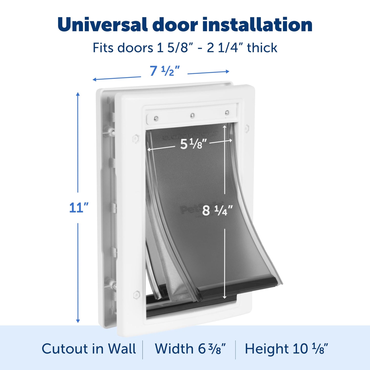 PetSafe Extreme Weather Pet Door - Insulated Weather-Resistant Dog & Cat Door with Durable Plastic Frame - Maximum Energy-Saving Efficiency - Small - for Dogs & Cats up to 15 lbs