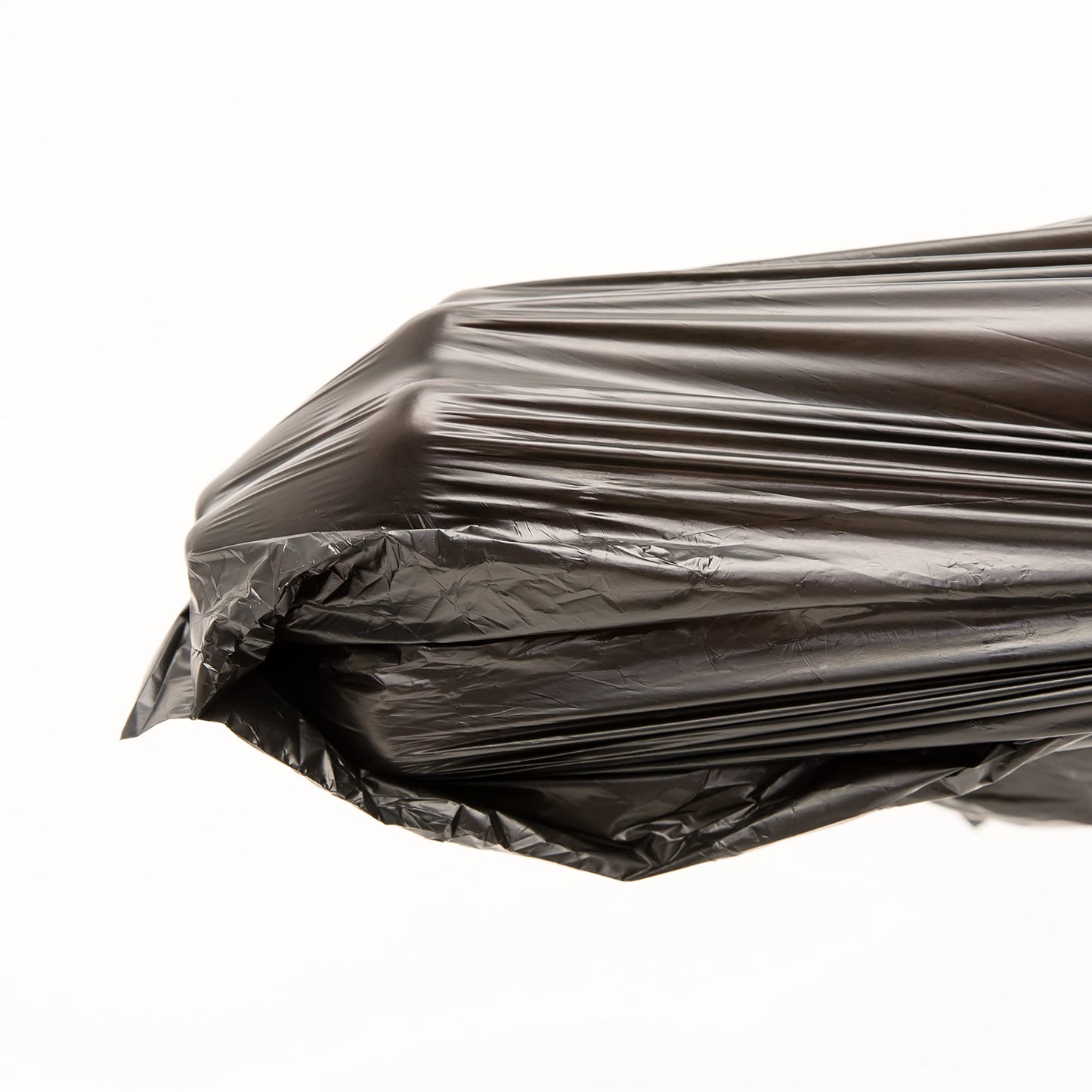 Platree Large Plain Black (400 Count) Embossed T-Shirt Bag, 12 inch X 7 inch X 22 inch, 17 mic, Black Bags with Handled, Bulk, Grocery, Retail, Heavy Duty