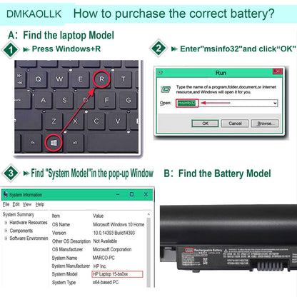 919700-850 JC03 Laptop Battery for HP 15-bs 15-bw 17-bs Series 15-bs0xx 15-bs1xx 15-bs015dx 15-bs013dx 15- bw033wm 15-bw053od 919701-850 919681-421 HSTNN-LB7V 3inr19/66