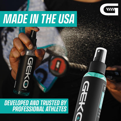 Geko 2 in 1 Grip Restore and Cleaner - #1 Sport Cleaner Formulated for Grip - Grip Spray for Golf, Football, Baseball, Basketball, Soccer, Tennis, Pickleball, Volleyball - Removes Dirt And Oil