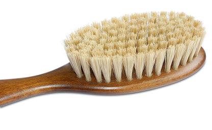 Mars Coat King Bristle Cat Hair Brush Deshedding Tool - Pet Grooming Supplies for Furry, Shaggy, Loose Hair in all Breeds, Wooden Handle for Thick Coats - ¾" Bristles, 2" Wide Head