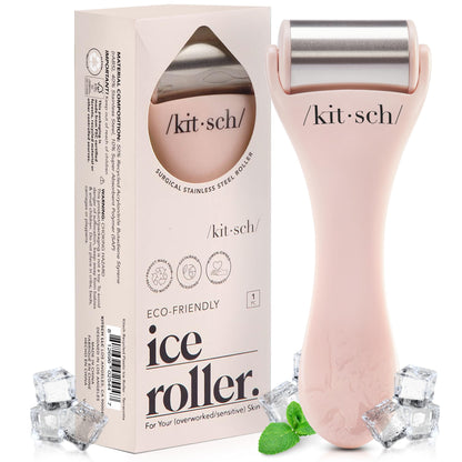 Kitsch Ice Roller for Face - Stainless Steel Ice Face Rollers for Women - Soothes Facial Puffiness, Sore Muscles, and Headaches | Self Care Gifts for Women - Terracotta