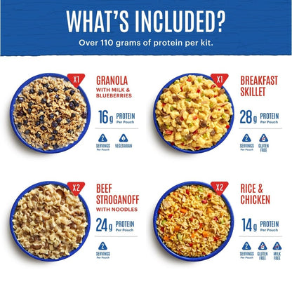 Mountain House Adventure Weekender Kit | Freeze Dried Camping & Backpacking Food | 12 Servings