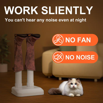 LAVIEAIR Boot Dryer Shoe Dryer for Work Boots Sneakers and Gloves, No Damage Ultra Low Temperature Drying, Fanless Noiseless Boot Warmer Deodorizer