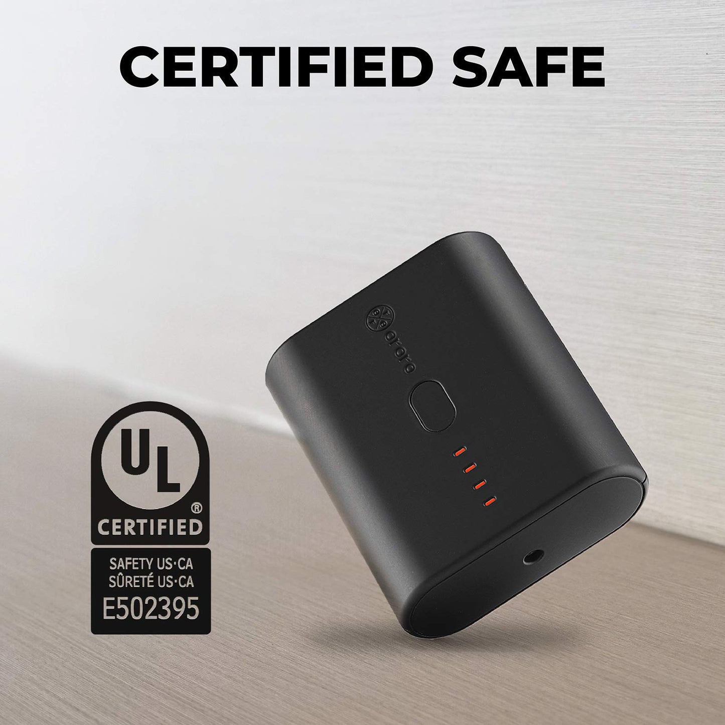 ORORO Ultra-Compact Rechargeable Battery for Heated Vests, Heated Jackets, Heated Hoodies and Heated Cushion