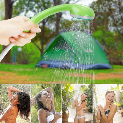 RISEPRO Portable Camping Shower, Outdoor Head, Pump With Rechargeable Battery, USB Charging Line, Pumps Water From Bucket for Hiking, Pet Cleaning, Car Washing