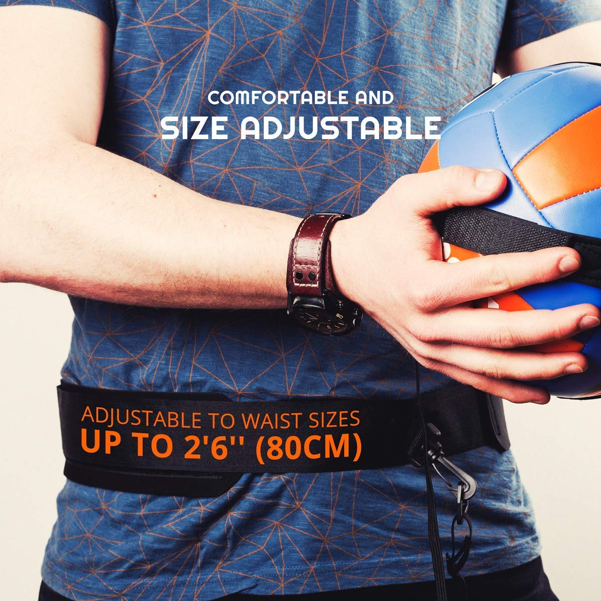 Puredrop Volleyball Training Equipment Aid Great Trainer for Solo Practice of Serving Setting Spiking and arm Swings Returns The Ball After Every Swing Spike Train Pass Serve Coach