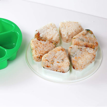 6 Cavity Triangle Sushi Mold Onigiri Rice Ball Press Maker Non-stick Sushi Maker Tools For Seaweed Cilantro Rice Balls