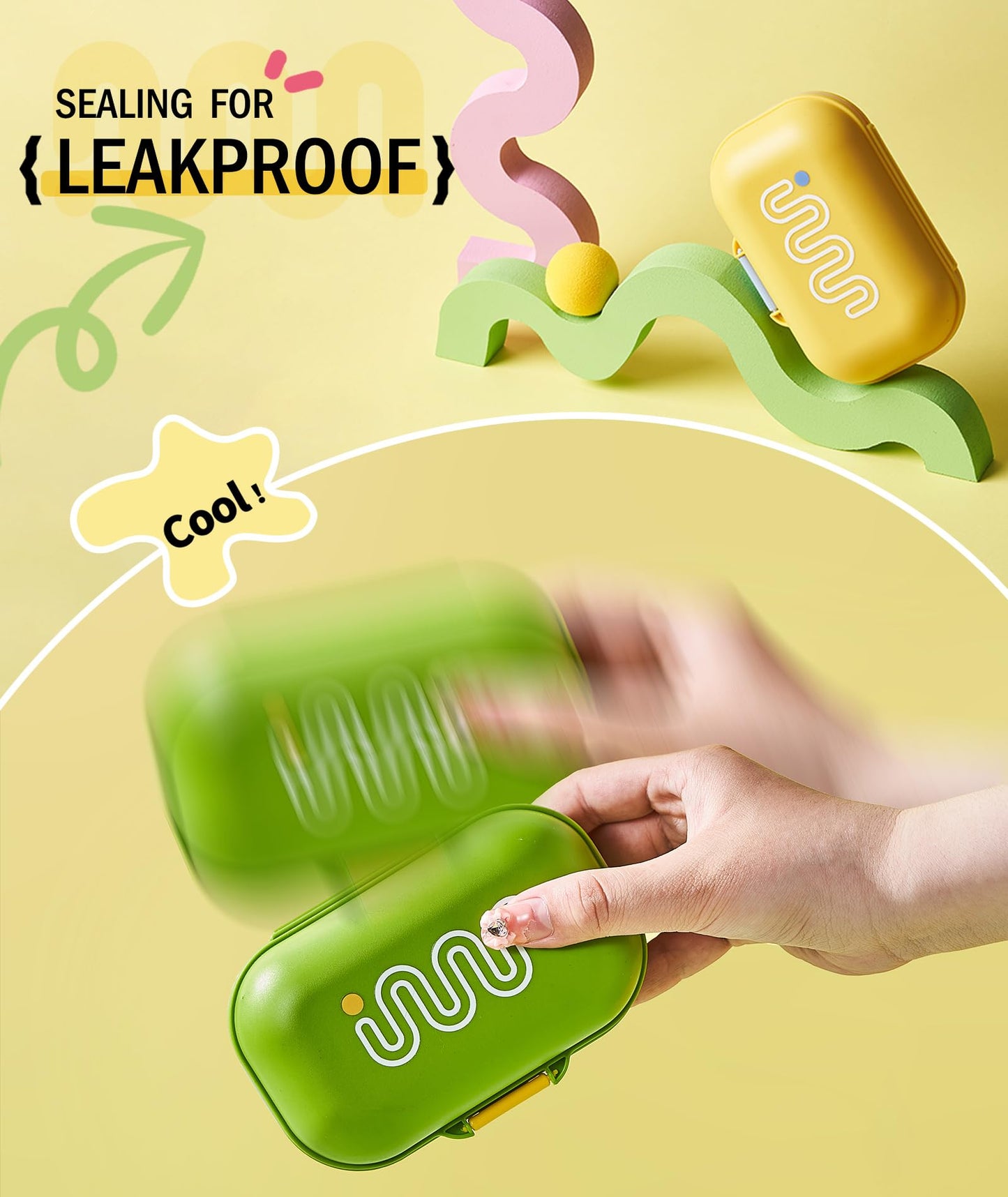 PEISAINOX Travel Soap Case, 100% Leakproof Soap Box with Lid, Bar Soap Holder for Traveling, Draining Soap Dishes for Bathroom, Shower, Gym, School, Camping, Vacation, Outdoor,Travel Essentials