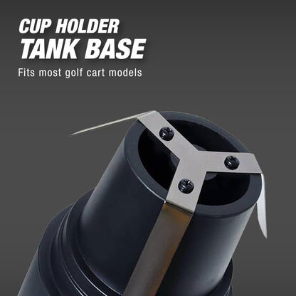 Mr. Heater F242010 MH4GC 4000 BTU Golf Cart Heater, Wind-Resistant With ODS And Tip-Over Safety Switch & Cup Holder Adapter - Silver and Black