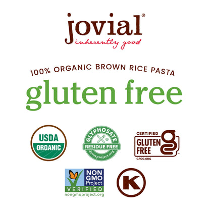 Jovial Gluten Free Lasagna Noodles - Organic Brown Rice Lasagna Pasta, Whole Grain Pasta, Dairy Free, Glyphosate Free, Made in Italy - 9 Oz, 2 Pack