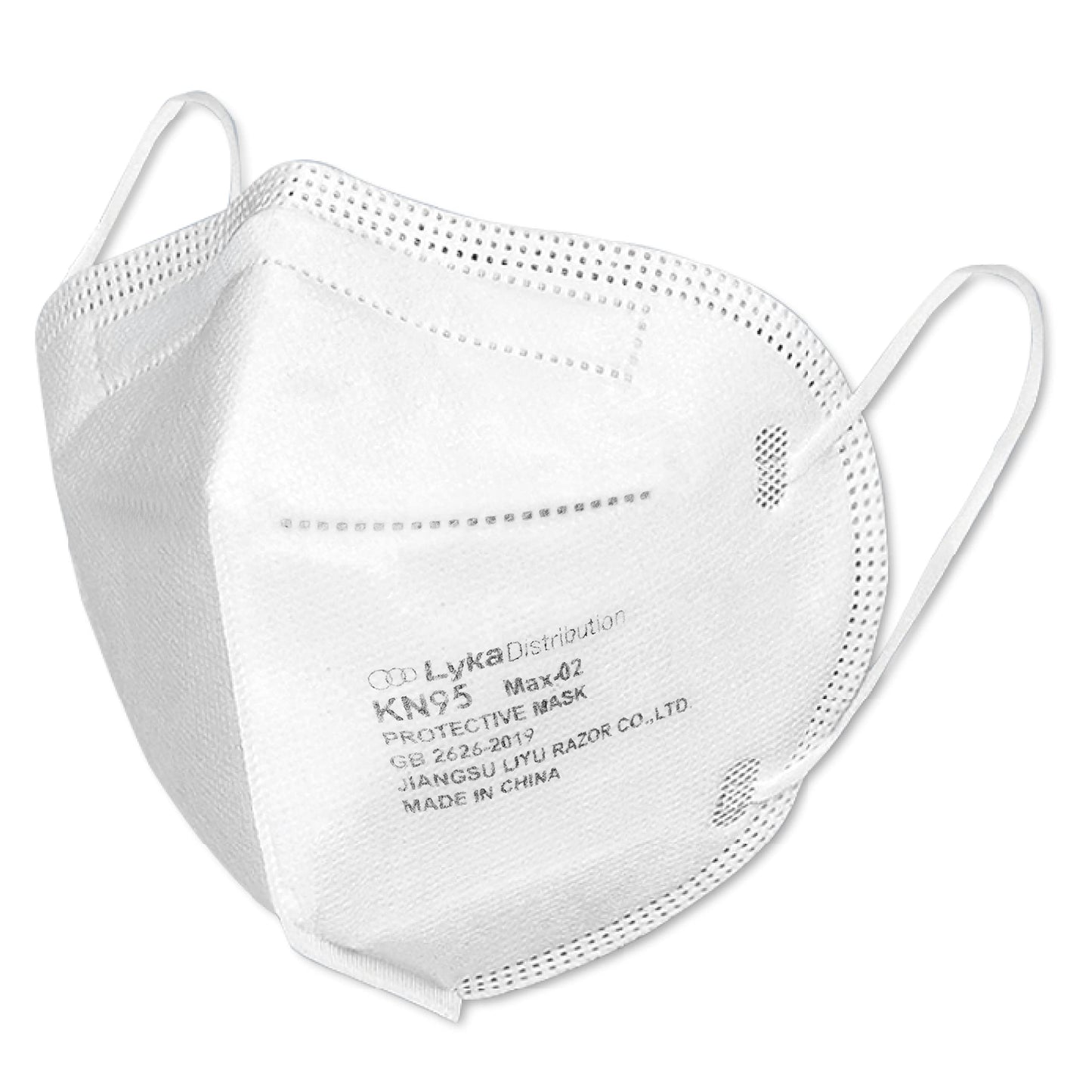 Lyka Distribution KN95 Face Masks - 50 Pack - 5 Layer Protection Breathable Face Mask - Filtration>95% with Comfortable Elastic Ear Loop | Non-Woven Polypropylene Fabric