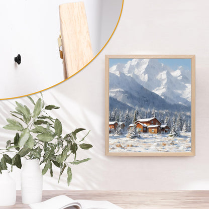 KURUI Drywall Screws Assortment Kit, #6 Black Wood Screws for Sheetrock,165pcs Picture Hanging Kit for Frame Painting Art Photo, Phillips Coarse Dry Wall Screw 4 Sizes 1",1-1/4",1-5/8",2"