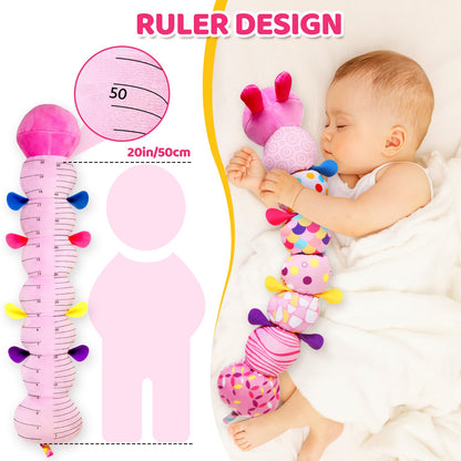 KMUYSL Baby Toys 0-6 6-12 Months, Sensory Music Animal Stuffed Toy for 0 1 2 3 4 5 6+ Months, Plush Toy with Crinkle and Rattles for Infant Newborn, Tummy Time Toys Gifts for 0-3-6-12 Month