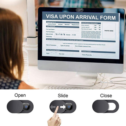 Natipo Webcam Cover Slide, Upgrade Ultra-Thin Camera Covers Compatible for Laptop Apple MacBook iPad Pro iMac Cell Phone -Protect Your Privacy Security(6-Pack)