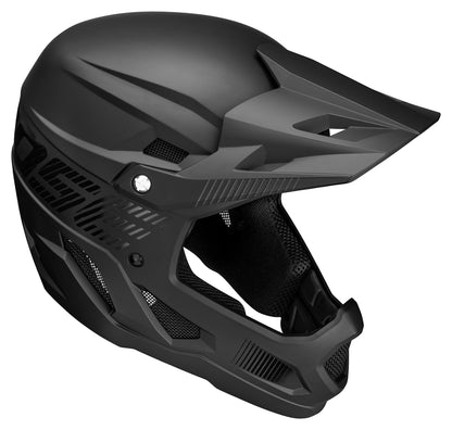 Mongoose Title Full Face Helmet, Medium, Durable ABS Shell, Chin Guard, Full Coverage Padding, Vents for Airflow, Pivoting Visor, Goggle Strap Channel, BMX and Mountain Bike Helmet for Adult or Teen