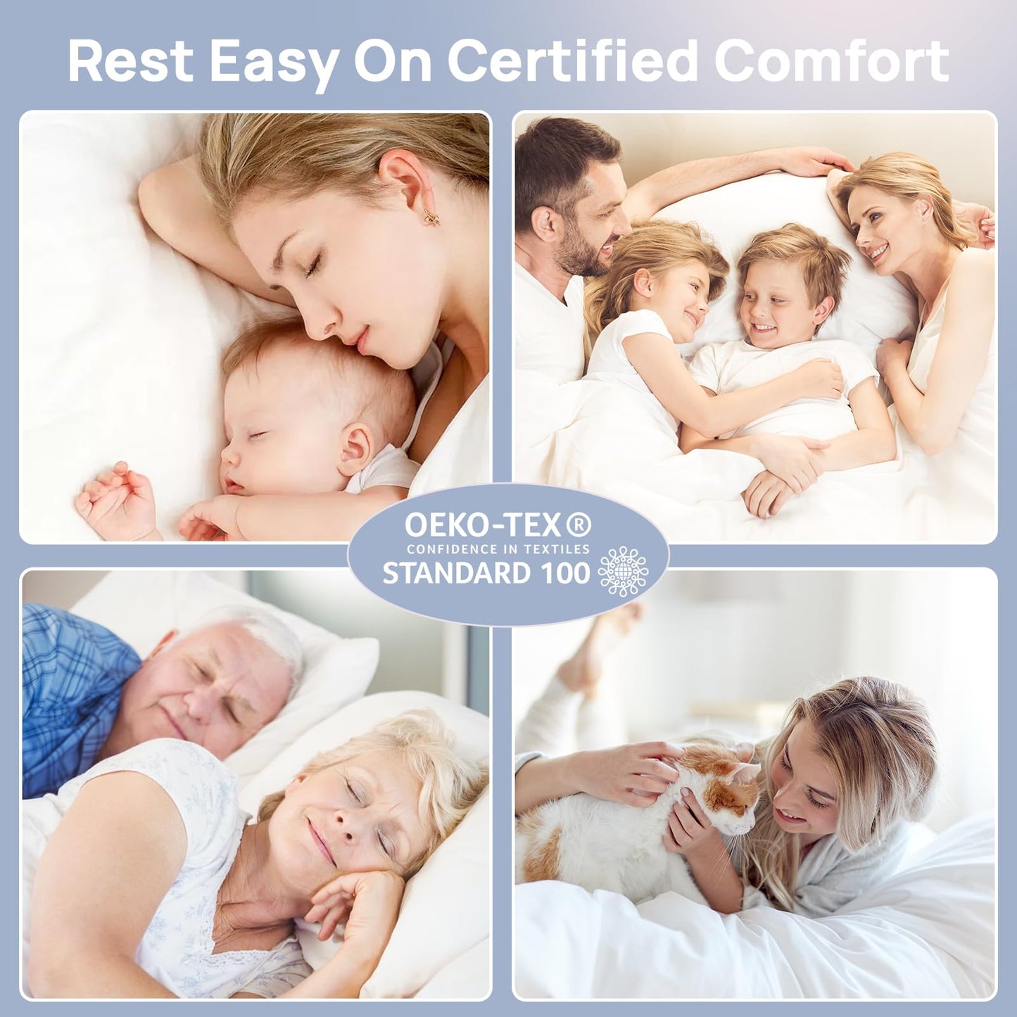 Extra Thick Fitted Mattress Topper - Queen Size | Soft & Cooling Pillow Top Mattress Pad & Protector | Bed Topper for Back Pain, Straps Stretch 6" to 22" Deep