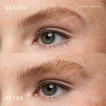 NYX PROFESSIONAL MAKEUP The Brow Glue, Extreme Hold Eyebrow Gel - Clear