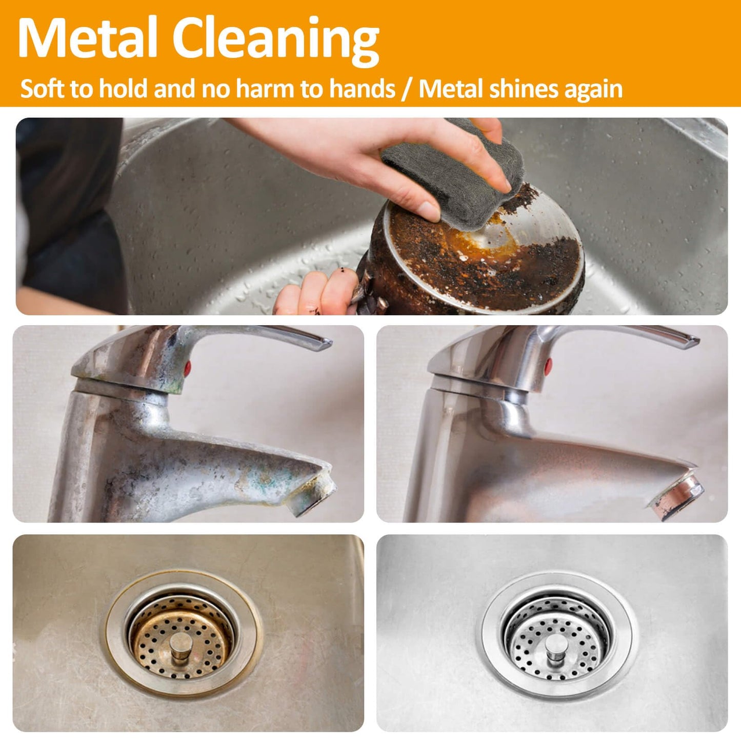 MAQIHAN Steel Wool Pads 0000 15PCS - Steel Wool 0000 Roll Glass Wood Fabric Metal Extra Fine Polishing Chrome Glass Polishing Pads Wool Steelwool Mice Control Weep Hole Covers Walls Fill