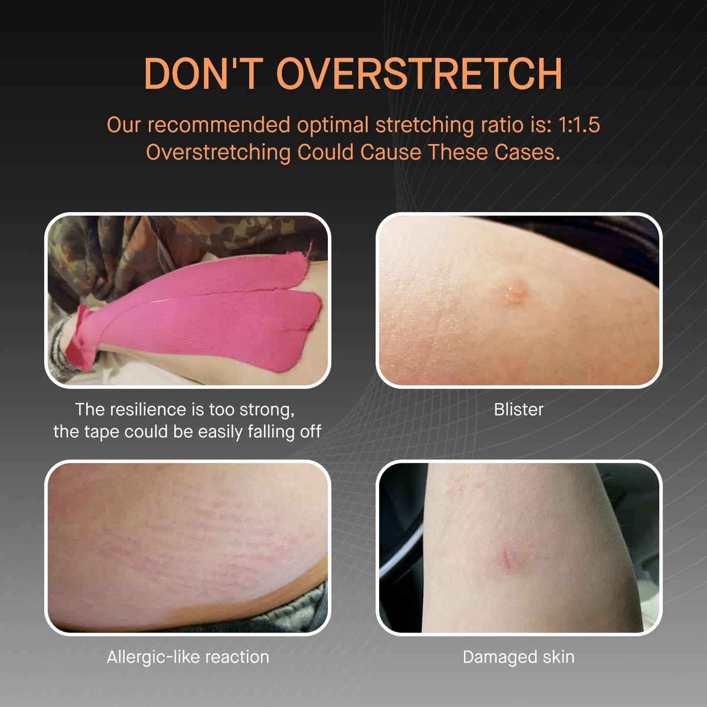 OK TAPE Kinesiology Tape, Regular Original Cotton Elastic Athletic Tape for Support and Recovery, Sports Tape, 2in×16.4ft Uncut Roll - Pink