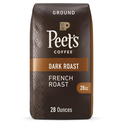Peet's Coffee, Dark Roast Ground Coffee - French Roast 28 Ounce Bag