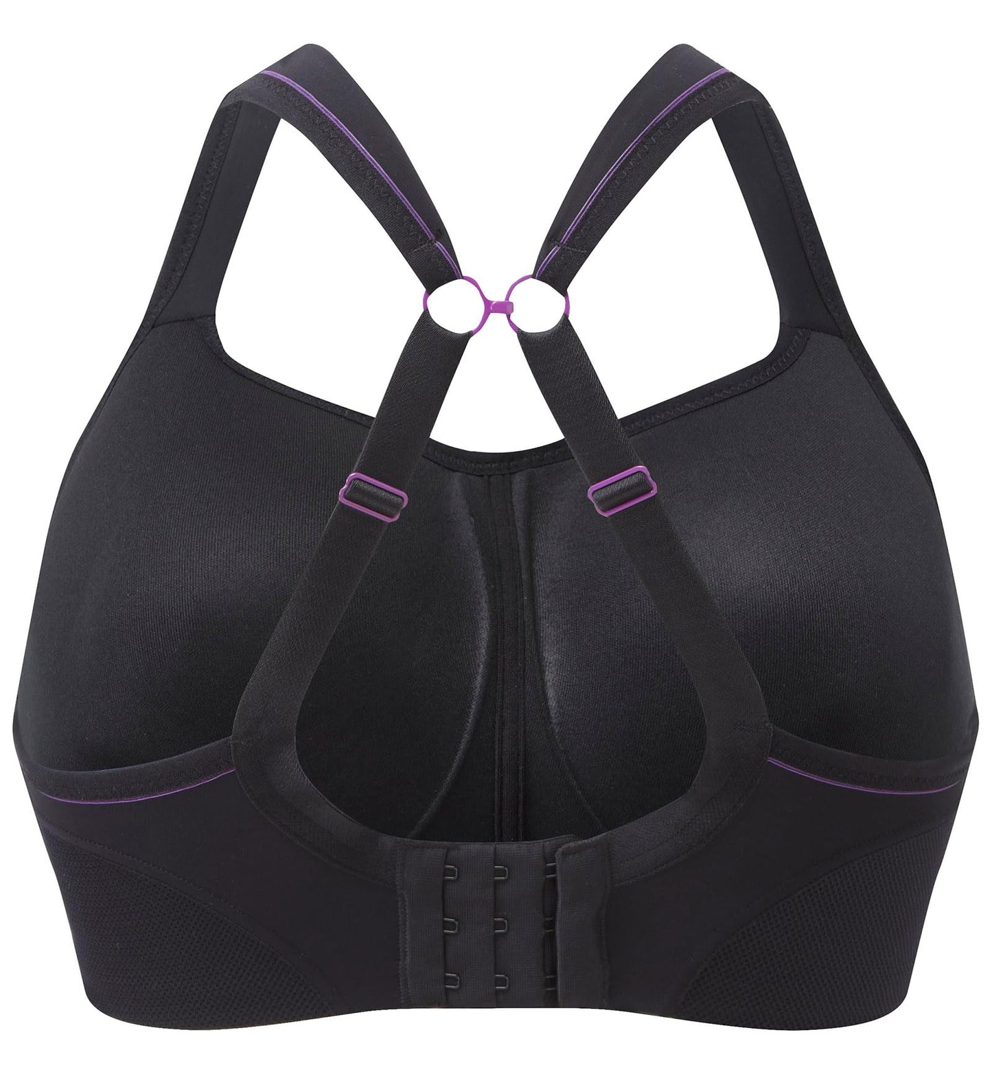 Panache Women's Plus-Size Non Wired Sports Bra, Black, 32E
