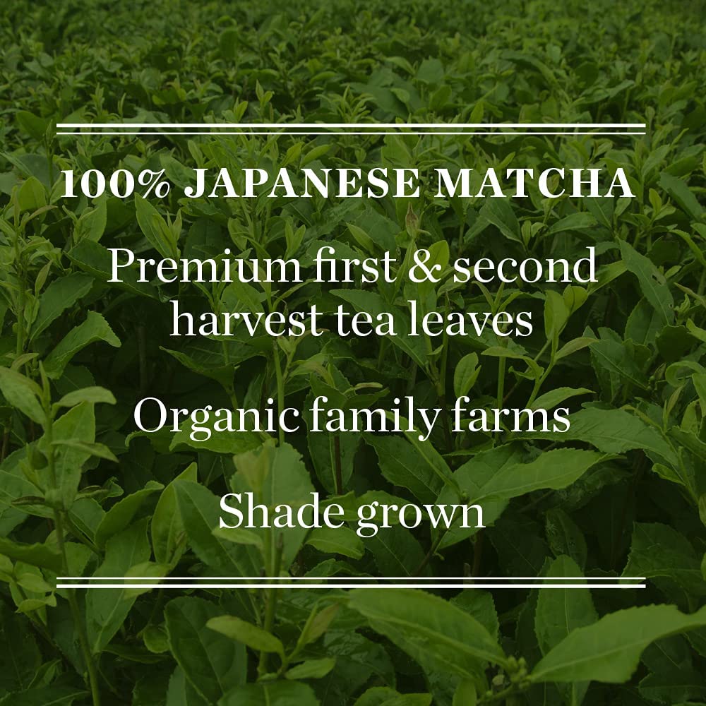 Mighty Leaf Organic Matcha Green Tea Powder, 100% Japanese Matcha, Unsweetened, 3 oz Bag