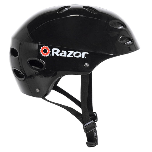 Razor V-17 Youth Multi-Sport Helmet, Gloss Black