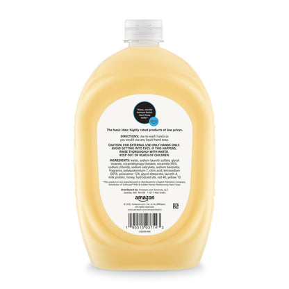 Amazon Basics Liquid Hand Soap Refill, Milk and Honey Scent, Triclosan-free, 50 Fluid Ounces, Pack of 1