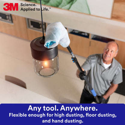 3M Easy Trap Sweep and Dust Sheets, 1 Roll of 60 8" x 6" Sheets, Disposable Easy Sweep Floor Duster, Picks Up 8x More Dirt, Dust, Sand, Hair, Works on Dry or Wet Surfaces, Hardwood Floors, 59152W