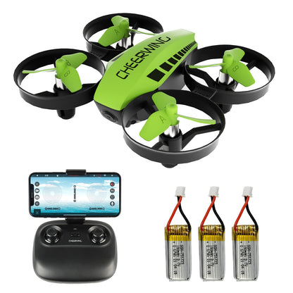 Cheerwing CW10 Mini Drone for Kids WiFi FPV Drone with Camera, RC Drone Gift Toy for Boys and Girls with Auto Hovering, Voice Control