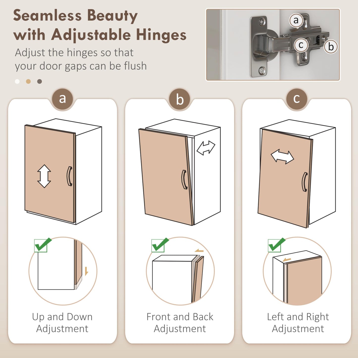 HOMCOM Kitchen Pantry Storage Cabinet, 72" Freestanding Cabinet with Hutch, Large Countertop, Glass Doors and Adjustable Shelves for Dining Room, White