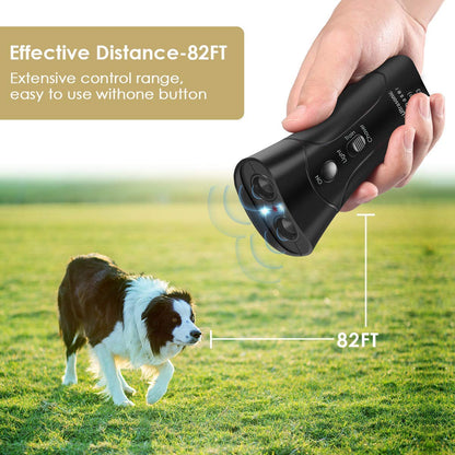 Amazingbuy Ultrasonic Dog Trainer Device Electronic Dog Deterrent/Dog Barking Control Devices Training Tool Stop Barking Sonic Dog Repeller (Black)